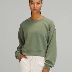 Lululemon Perfectly Oversized Crop Crew Sweatshirt Softstreme Size 14